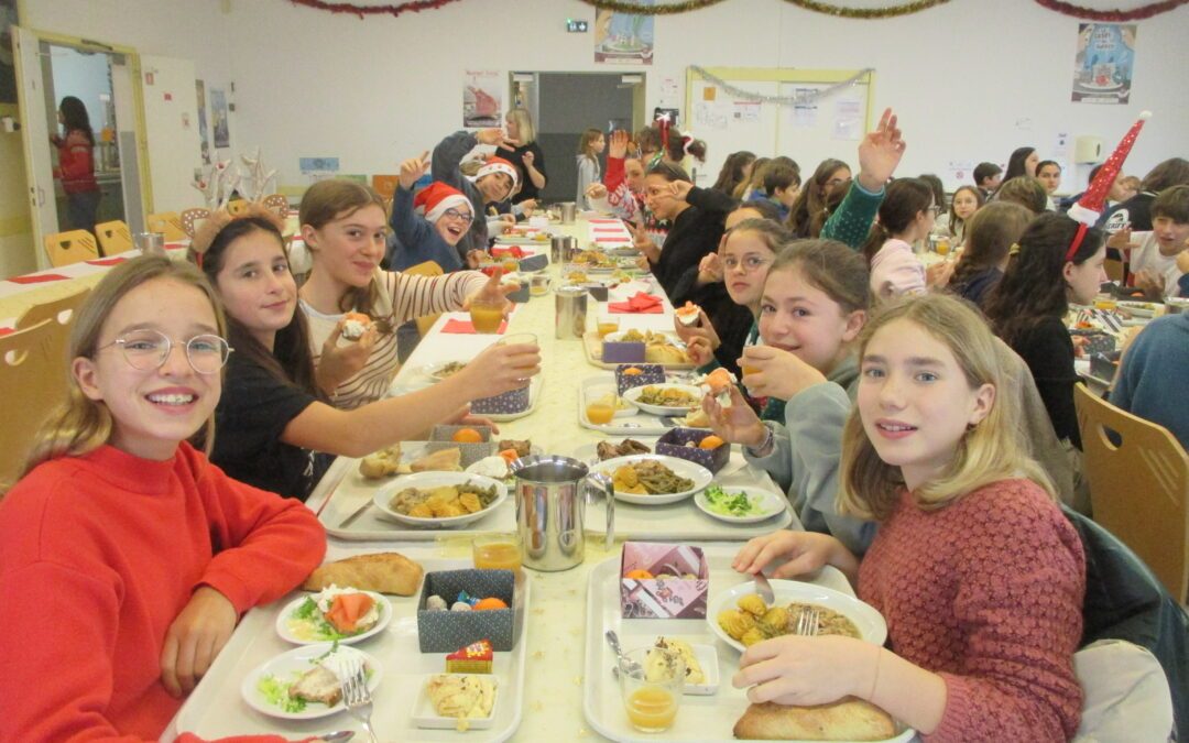 Repas de fête au collège